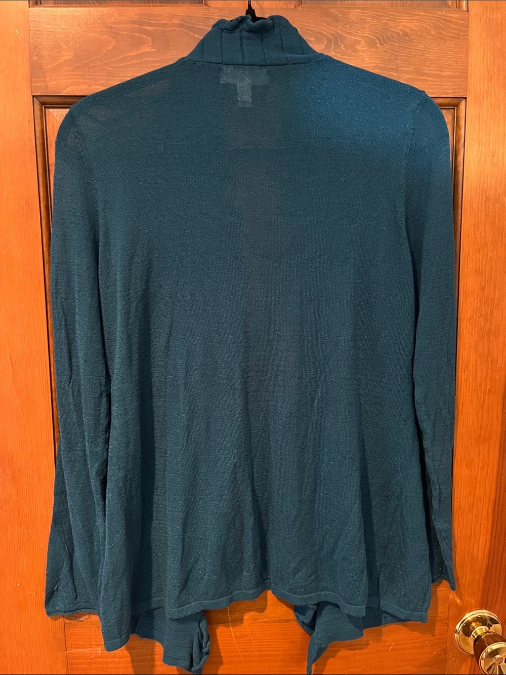 Dress Barn Open Front Ruffle Cardigan - Picture 2 of 6